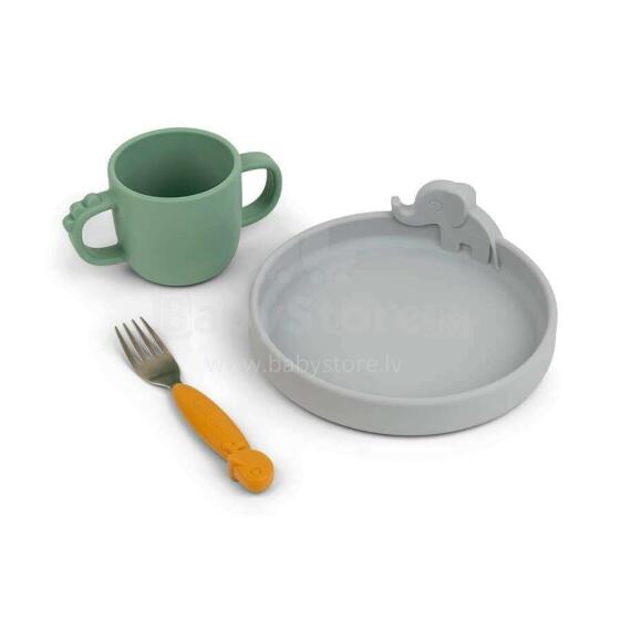 Done by Deer Peekaboo dinner set Deer Friends, Multicolor комплект столовых принадлежностей