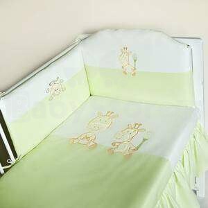 MimiNu Zoo Green Комплект постельного белья из 3 частей 135x100 cм