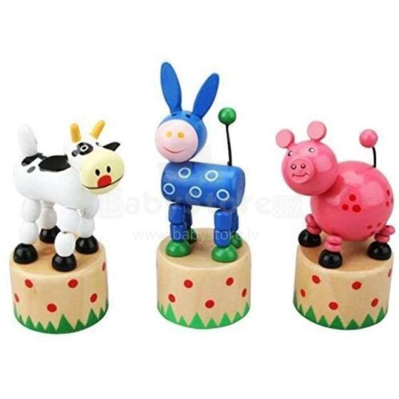 Kids Krafts Farm Push Puppet Art.WD11 Koka Lelles Pirkstiņam,1 gab.