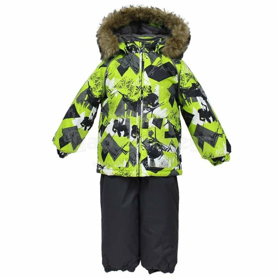 Huppa '18 Avery Art.41780030-72547 Šilta kūdikio žieminė šiluminio kostiumo striukė + kelnės