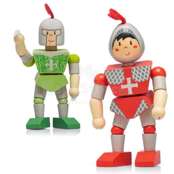 Kids Krafts Art.WD201 Attīstoša koka rotaļlieta Bruņinieki