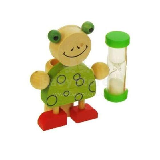 Kids Krafts Art.WD71 Koka paliekamais zobu sukai ar smilšu pulksteņiem