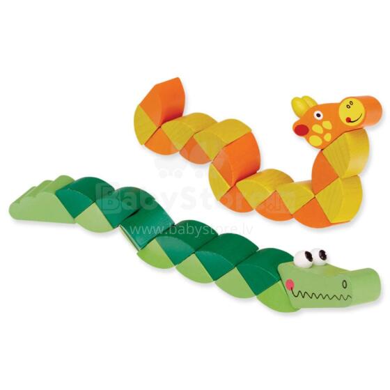 Kids Krafts Wood Twisty Jungle Animals Art.WD157
