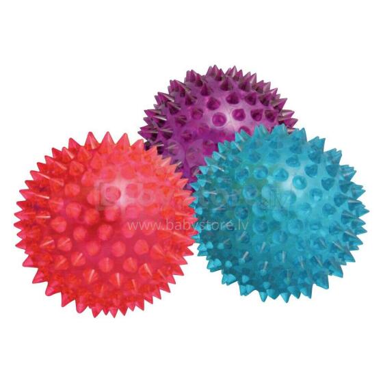 Keycraft Flashing Spikey Air Balls Art.GL134 Masāžas bumba  ezītis ar gaismu,1 gab. (diametrs 8 cm)