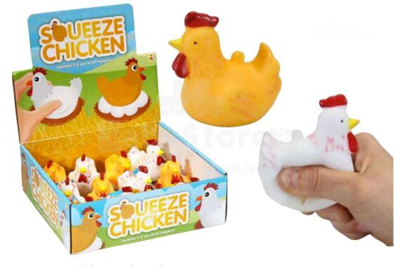 Kids Krafts Art.NV191 Antistress Squeezy Chicken Rotaļlieta Gailēns