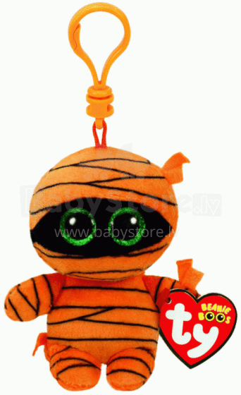 TY Beanie Boos Mask Orange Mummy Art.TY35142 Augstvērtīga mīksta plīša rotaļlieta piekariņš