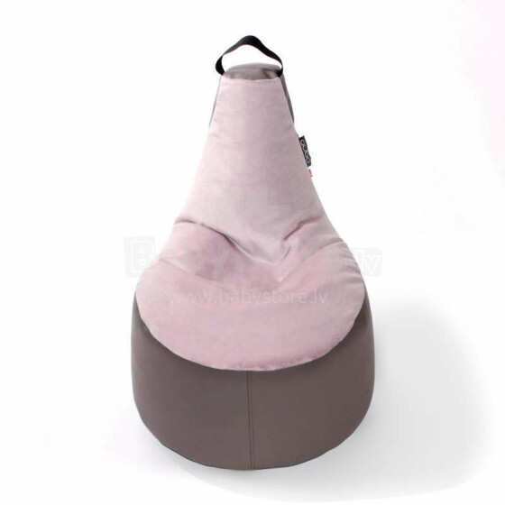 Qubo Fusion Soft Pink Eco Leatherette Art.93989 Sēžammaiss, Puffs, Mīkstais bean bags