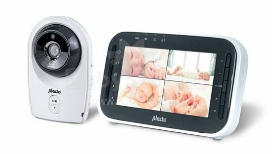 „Alecto“ kūdikių monitorius. DVM-143 kūdikių vaizdo monitorius (stebėjimo vaizdo racija)