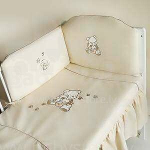 MimiNu Art.94075 Sleep Bear Комплект детского постельного белья из 5-и частей 135x100 cм