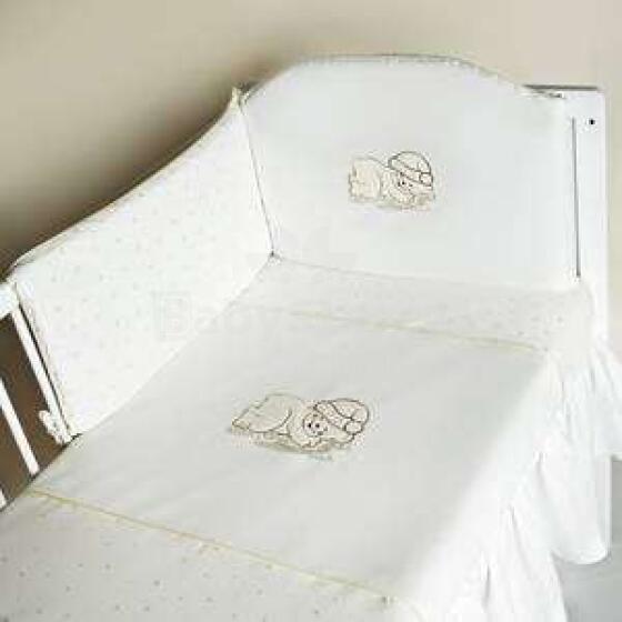 MimiNu Art.94081 Sleep Bear Комплект детского постельного белья из 6-и частей 135x100 cм