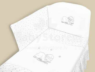 MimiNu Art.94093 Sleep Bear Комплект детского постельного белья из 3-х частей 135x100 cм