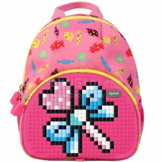 Upixel Elf Backback Pink Art.WY-A034 Детский пиксельный рюкзак с ортопедической спинкой