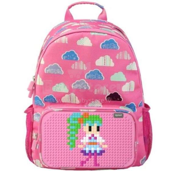 Upixel Floating Puff Pink Art.WY-A025 Детский пиксельный рюкзак с ортопедической спинкой
