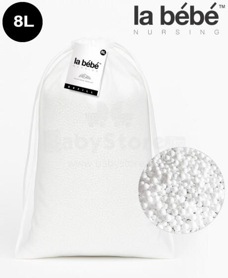 La Bebe™ Light Refill 8 L Art.9429 Piepildījums pufiem un sēžammaisiem (DIY) — polistirola bumbiņas