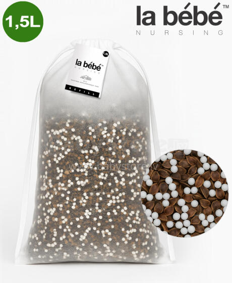 La Bebe™ Light Refill 1,5 L Art.9433 Filling for poufs and bean bags (DIY)  — mixture of polystyrene beads and buckwheat hulls