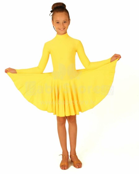 Sport Dance Art.94694 Reitingu standarta deju meiteņu kleita ar garām pieduknēm [Juvenile]