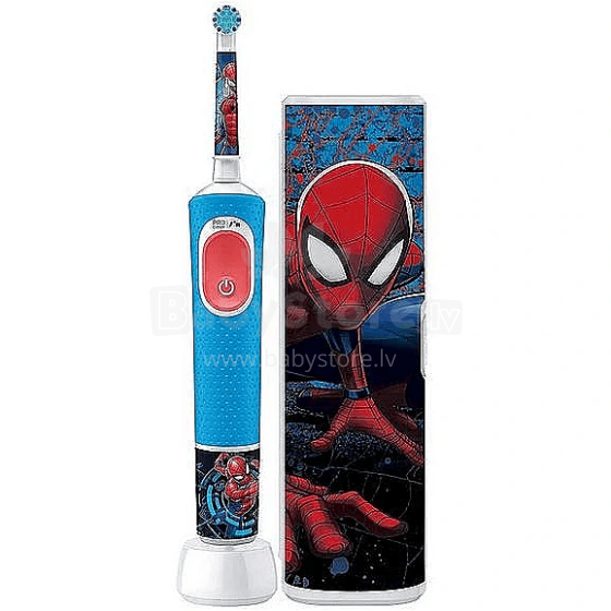 Braun Oral-B Kids Spiderman Art.D 103.413.2KX  vaikų elektrinis dantų šepetėlis (įkraunamas)