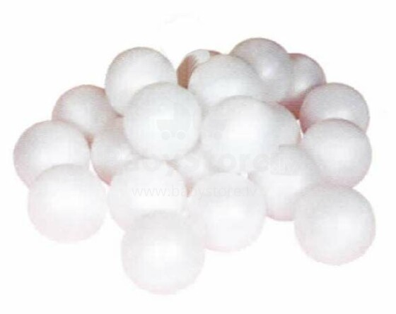 Novum Balls White Art.4540005 Baseina bumbiņas - baltas 500 gab, Ø 6.00 cm.