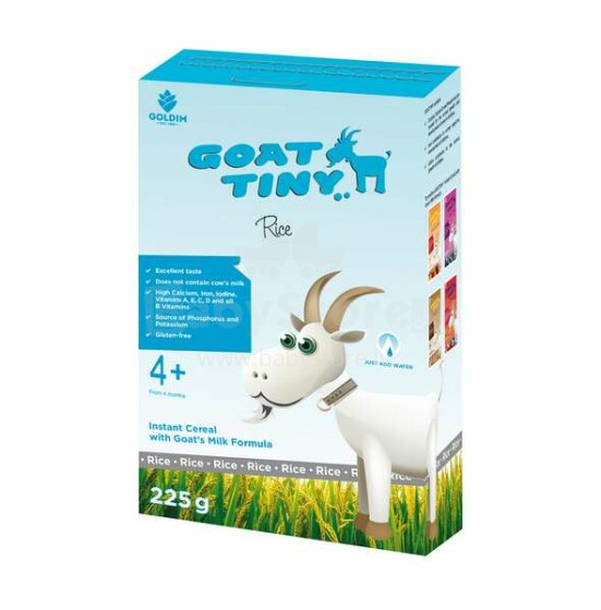 Goattiny Art.314321566  kazas piena putra rīsu 4+ mēneši,225 g
