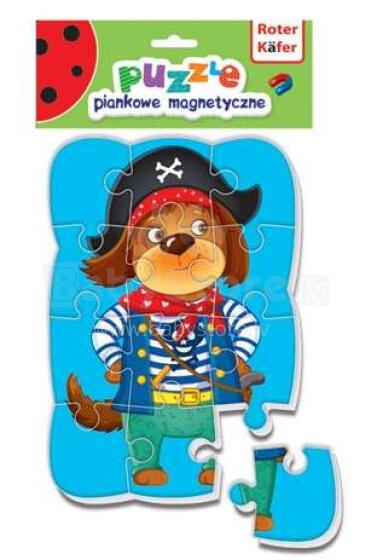 Roter Käfer Foam Magnetic Puzzle Art.RK1302-04 Мягкий пазл с магнитами Забавные картинки (Vladi Toys)
