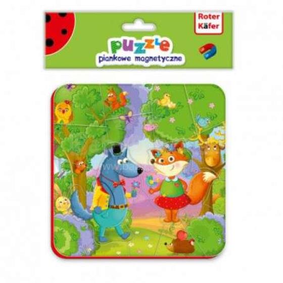 Roter Käfer Foam Magnetic Puzzle Art.RK5010-03  Мягкий пазл с магнитами Весёлые приключения (Vladi Toys)