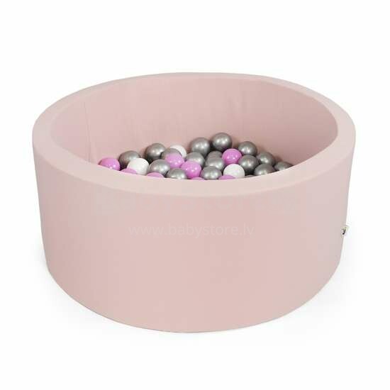 Misioo Color Light Pink Round Art.3004 Sauss baseins ar bumbiņām(200gab.)