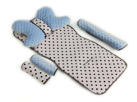 La bebe™ Minky+Cotton Stroller Mat Set Art.95229