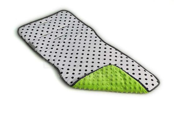 La bebe™ Art.95246 Dots/green Mīksts ieliktnis ratiņiem