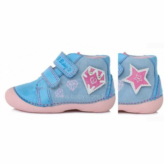 DDStep Art.038-17B Rasspberry Itin patogūs mergaičių odiniai batai (20-24)