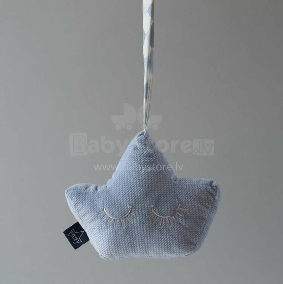 La Millou Velvet Collection Rattle Baby Crown Art.95293  Мягкая погремушка Корона