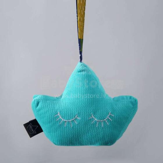 La Millou Velvet Collection Rattle Baby Crown Art.95295  Мягкая погремушка Корона
