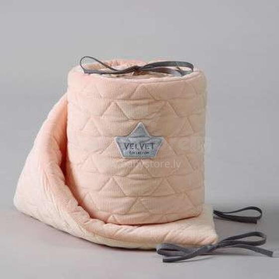 La Millou Velvet Collection Bed Bumper Powder Pink Art.95340