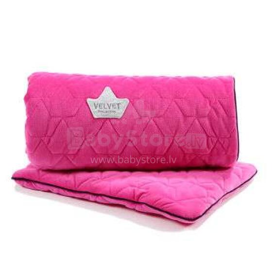 La Millou Velvet Collection Set Blanket&Mid Pillow  Fucshia Art.95355 Augstākās kvalitātes sedziņa un spilvens