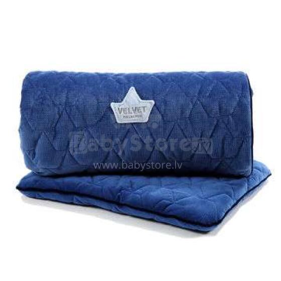 La Millou Velvet Collection Set Blanket&Mid Pillow  Navy Art.95357 Augstākās kvalitātes sedziņa un spilvens