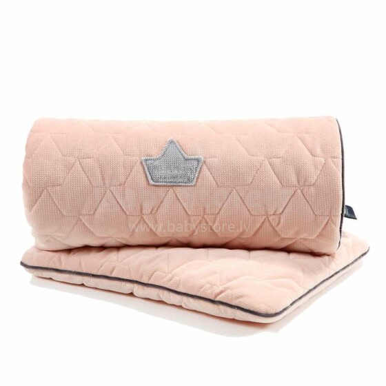 La Millou Velvet Collection Set Blanket&Mid Pillow Powder Pink Art.95364 Augstākās kvalitātes sedziņa un spilvens