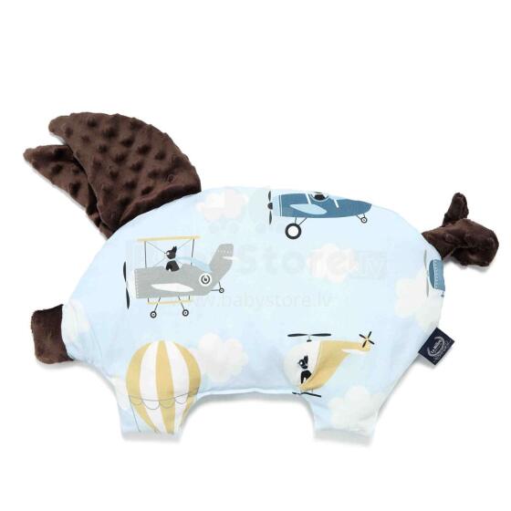 La Millou Pig Pillow Captain Adventure Chocolate Art. 95371 Высококачественная детская подушка (30x45 см)