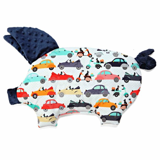 La Millou Pig Pillow La Mobile Navy Art. 95376 Высококачественная детская подушка (30x45 см)