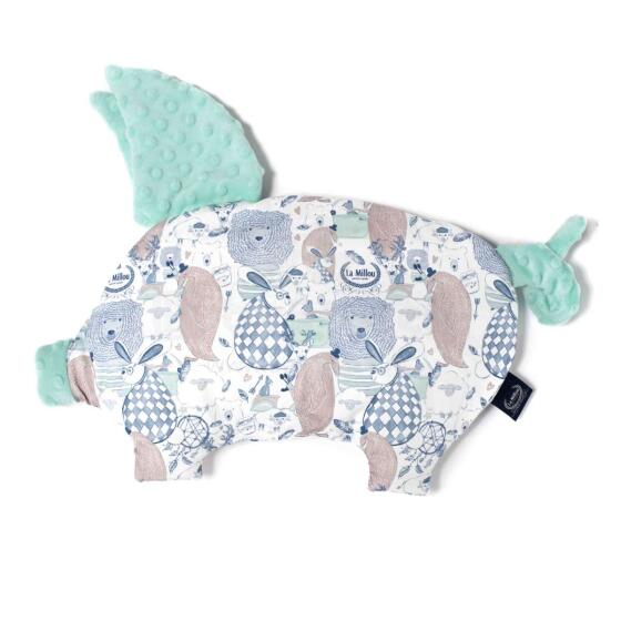 La Millou Pig Pillow Familly Opal Art. 95379 Высококачественная детская подушка (30x45 см)