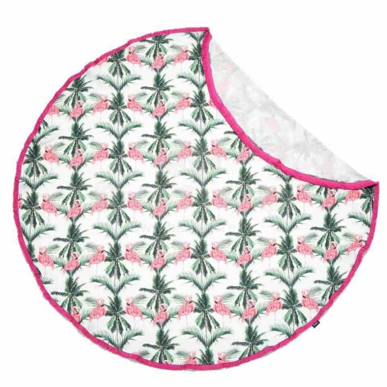 La Millou Bamboo Round Swaddle Flamingo Art.95409 Высококачественное детское одеяло из бамбука (100 см)