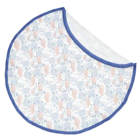 La Millou Bamboo Round Swaddle Familly Art.95415 Высококачественное детское одеяло из бамбука (140 см)