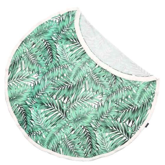 La Millou Bamboo Round Swaddle Palm Art.95416 Высококачественное детское одеяло из бамбука (140 см)