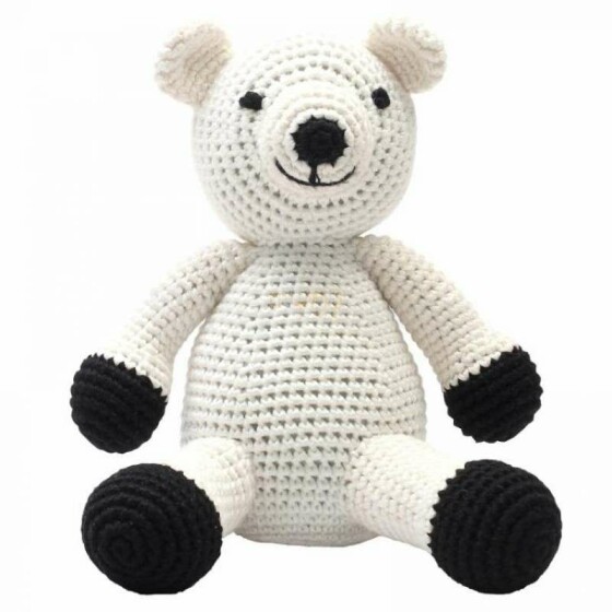 NatureZoo Teddy Bear Sir Polarbear Art.10071 Kootud laste mänguasja heliefekti