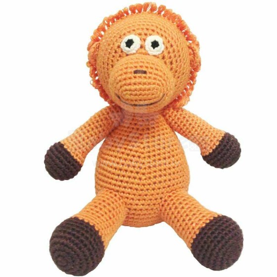 NatureZoo Teddy Bear Mr.Orangutan Art.10072 Вязаная детская игрушка со звуковым эффектом
