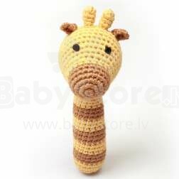 NatureZoo Rattle Stick Mr.Giraffe Art.20054 Погремушка вязаная  для новорожденных