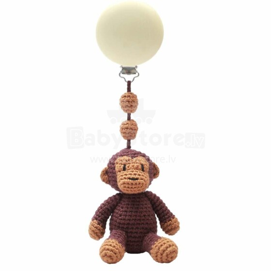 NatureZoo Trolley Mobiles Mr.Monkey Art.60151 Kootud mänguasi jalutuskäru