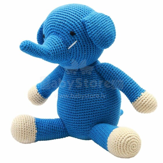 NatureZoo XL Teddy Bear Mr.Elephant Art.11018  Вязаная детская игрушка из натурального бамбука,40см