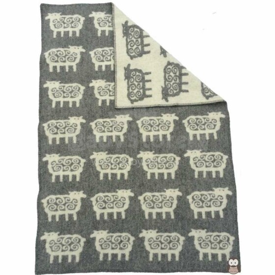 Klippan of Sweden Eco Wool Art.2403.01 Детское одеяло из натуральной эко шерсти, 90х130см