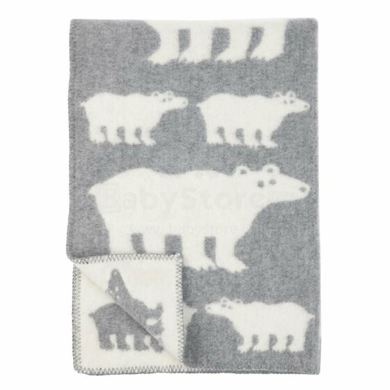 Klippan of Sweden Eco Wool Art.2406.04 Детское одеяло из натуральной эко шерсти, 90х130см
