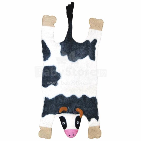 „Klippan of Sweden Cow Art.5919.02 vaikiškas kilimėlis iš natūralios vilnos, 50x123cm