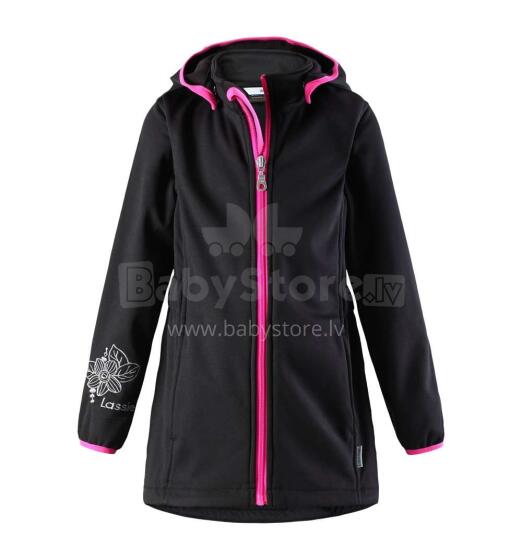 Lassie'18 Softshell Black Art.721712-­9990 Детская ветровка для девочек (размер:104 см)